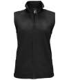 02888 Race BW Lds SOL'S Ladies Race Soft Shell Bodywarmer Black colour image